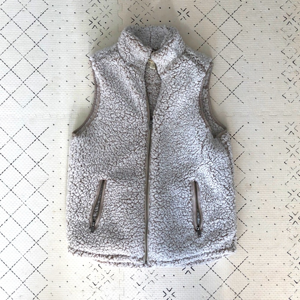 Zippered Sherpa Vest